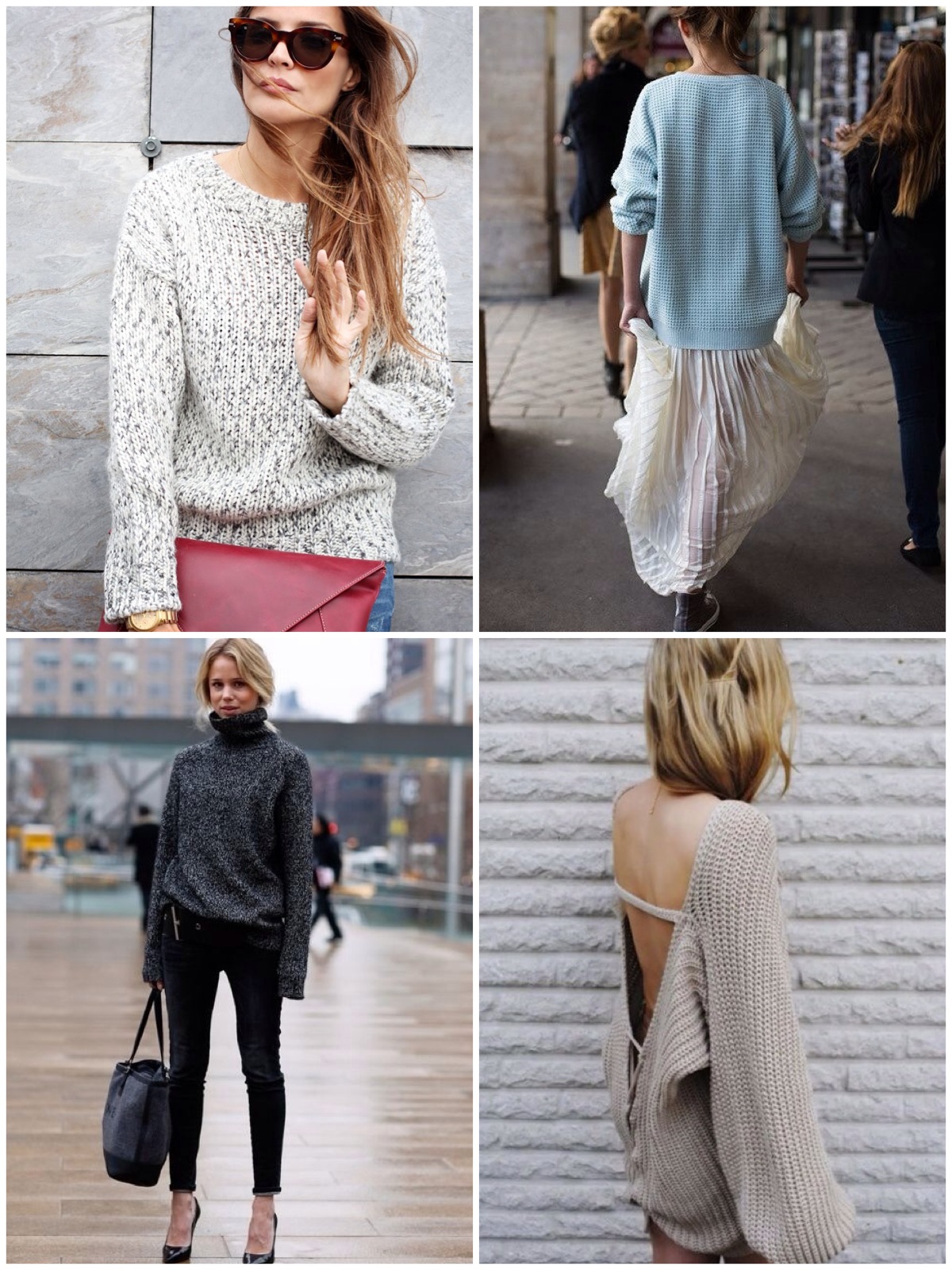 trendy knitted jumpers
