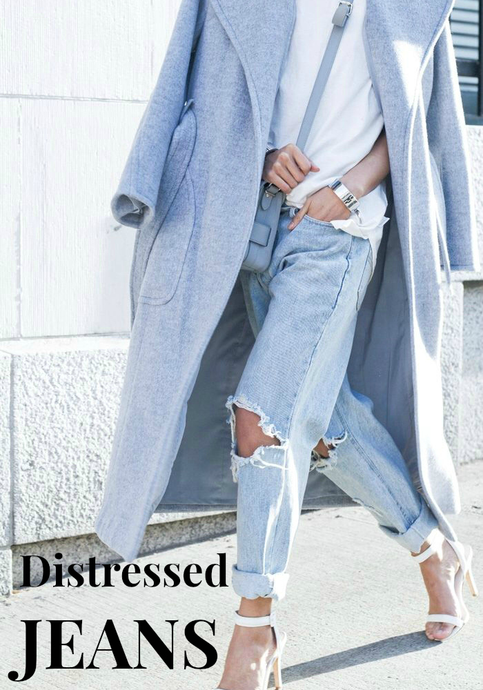 inspiration: distressed jeans