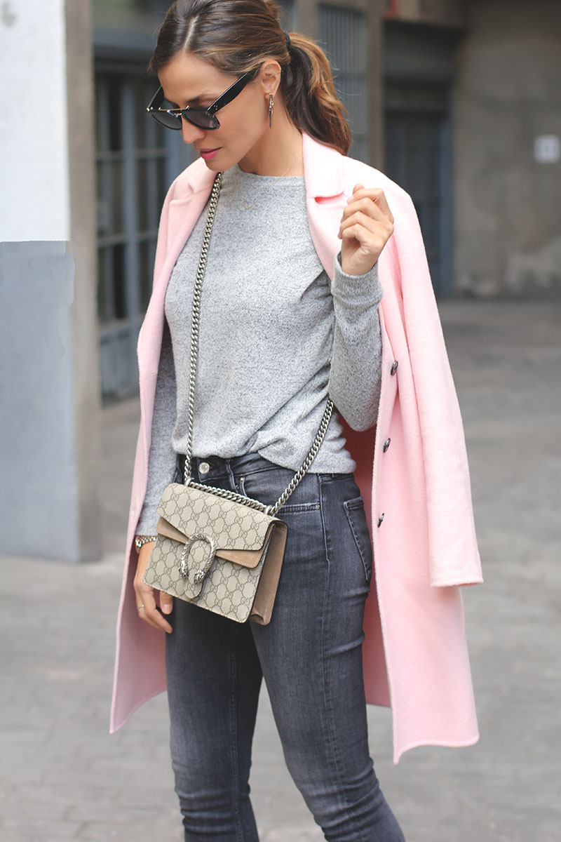 pink and grey combo