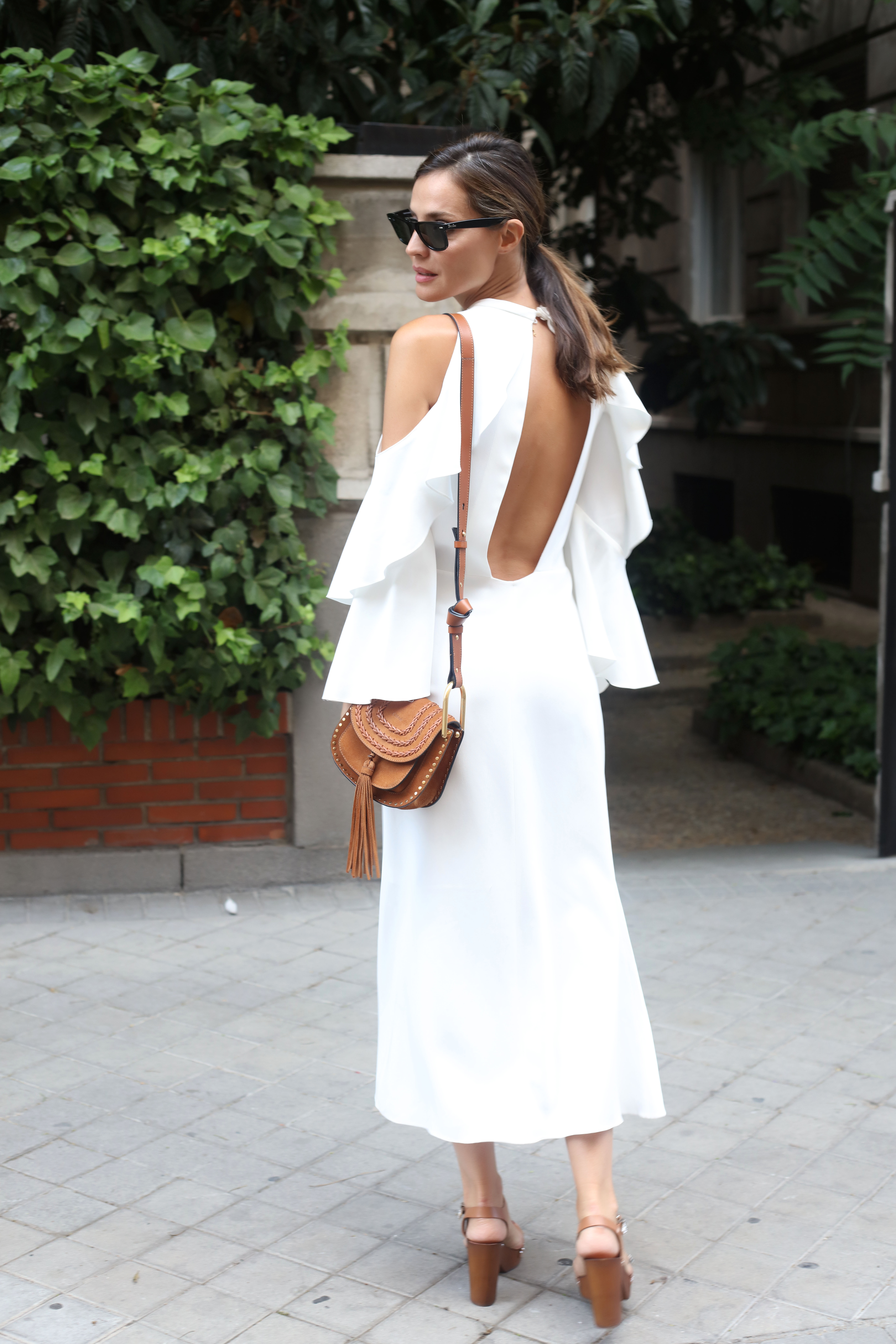 minimal white dress